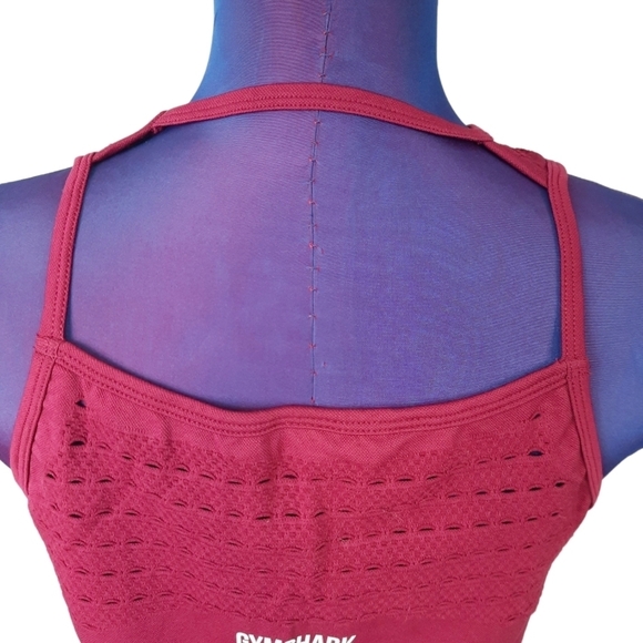 Gymshark Energy Seamless Loose Vest Cranberry Size Small / Medium Women's - Picture 5 of 8